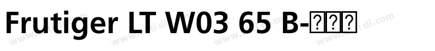 Frutiger LT W03 65 B字体转换